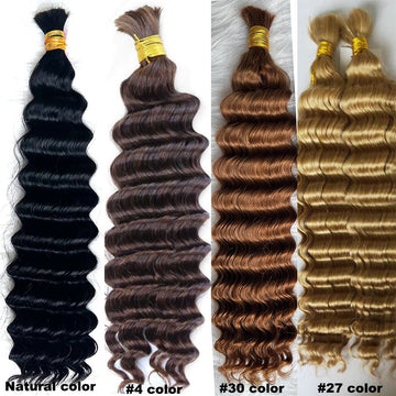 Burmese Deep Wave Hair – Double Drawn No-Weft Bundles for Bohemian Braids